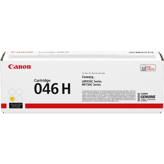 ORIGINAL Canon CRG-046H Y Toner cartr. LBP-653/564/MF732/734/735 Yellow Tonerji in kartuše