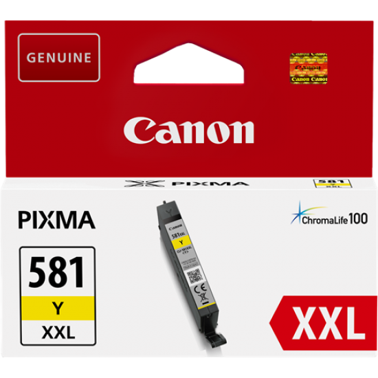 ORIGINAL Canon CLI-581Y XXL Ink cart. TR7550/8550/TS6150/9150 yellow (11,7ml) Tonerji in kartuše