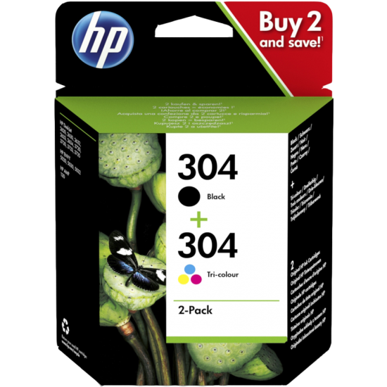 ORIGINAL HP Ink Multipack  No.304 (Black+Color) Tonerji in kartuše