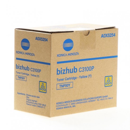 ORIGINAL Konica Minolta Toner Bizhub C 3100 (Yellow) Tonerji in kartuše ORIGINAL Konica Minolta Toner Bizhub C 3100 (Yellow) Tonerji in kartuše