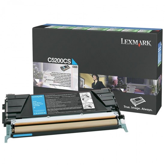 ORIGINAL Lexmark Toner C520n (Cyan) Tonerji in kartuše