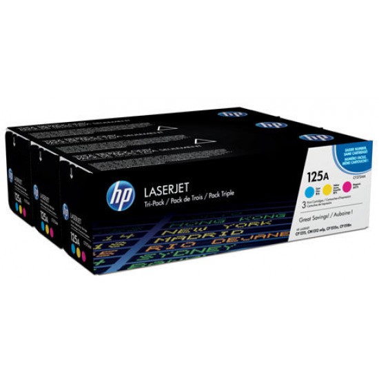 ORIGINAL HP Value Pack: Toner CB541A + CB542A + CB543A C+M+Y Tonerji in kartuše