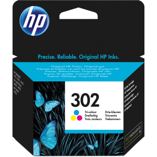 ORIGINAL HP Ink No.302 Color Tonerji in kartuše