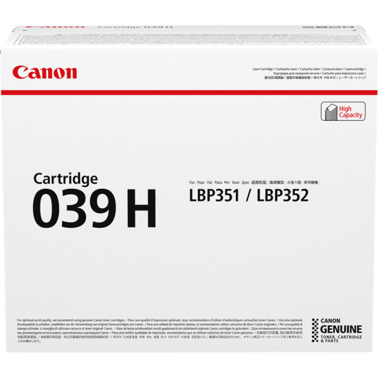 ORIGINAL Canon CRG-039H BK Toner LBP-351/352x Black (25k) Tonerji in kartuše