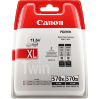 ORIGINAL Canon Ink PGI-570BK XL Twin Pack  (Black)
