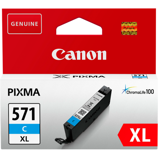 ORIGINAL Canon Ink CLI-571C XL (Cyan) Tonerji in kartuše