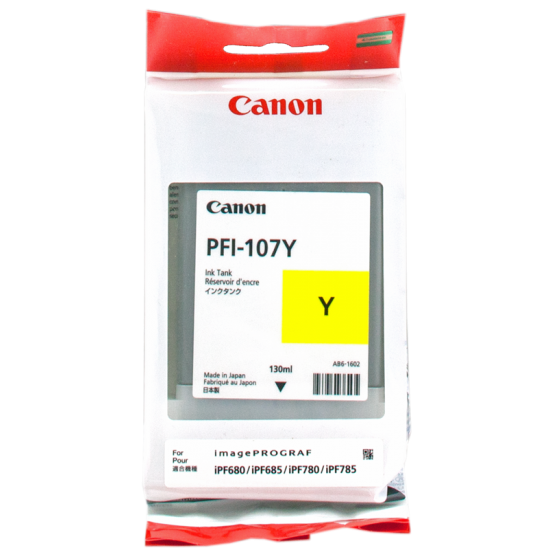 ORIGINAL Canon Ink PFI-107  (Yellow) Tonerji in kartuše