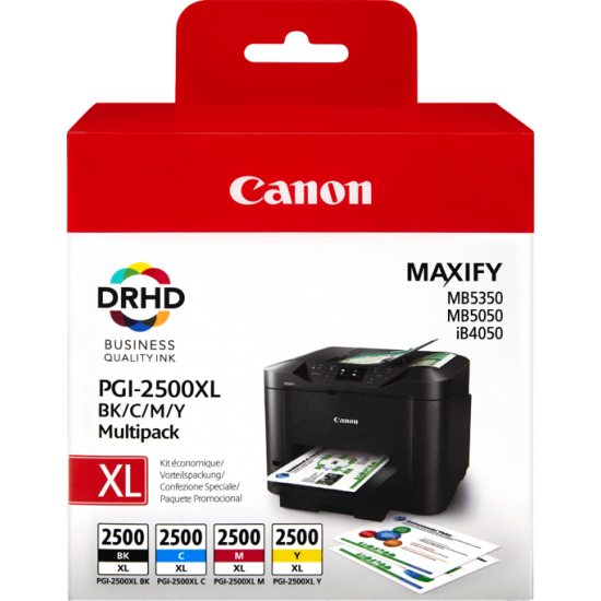ORIGINAL Canon Ink PGI-2500 Multipack  (B/C/M/Y) Tonerji in kartuše