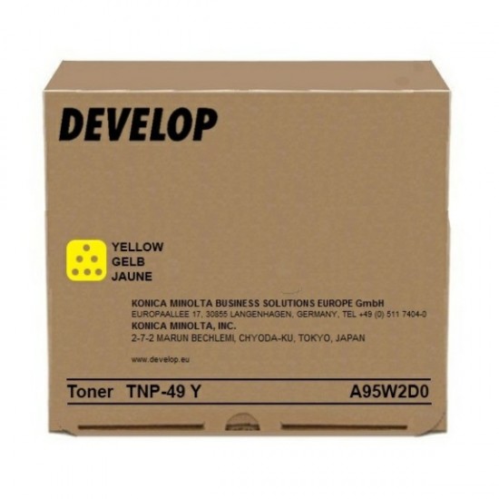 ORIGINAL Develop Toner TNP-49K Ineo+ 3351/Ineo+ 3851 Yellow (12K) Tonerji in kartuše