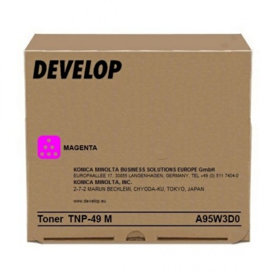ORIGINAL Develop Toner TNP-49K Ineo+ 3351/Ineo+ 3851 Magenta (12K) Tonerji in kartuše