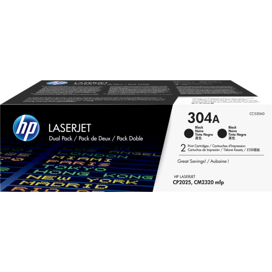 ORIGINAL HP Toner No.304A Dual Pack  (2xBlack) Tonerji in kartuše