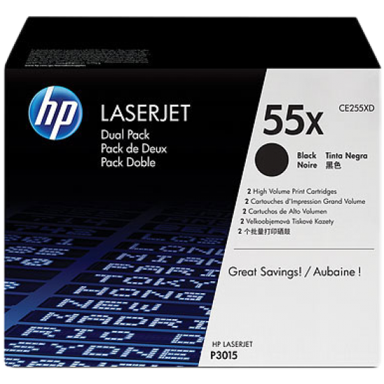 ORIGINAL HP Toner No.55X Dual Pack  (2xBlack) Tonerji in kartuše