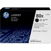 ORIGINAL HP Toner No.80X Dual Pack  (2xBlack) ORIGINAL HP Toner No.80X Dual Pack  (2xBlack)