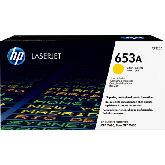 ORIGINAL HP Toner No.653A  (Yellow) Tonerji in kartuše