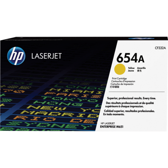 ORIGINAL HP Toner No.654A  (Yellow) Tonerji in kartuše