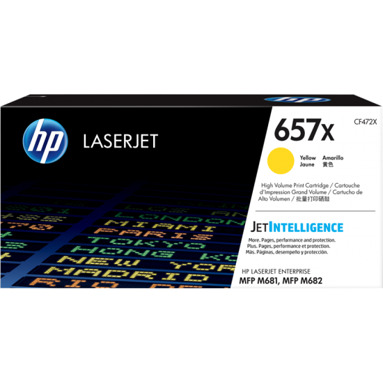 ORIGINAL HP Toner No.657X  (Yellow) Tonerji in kartuše