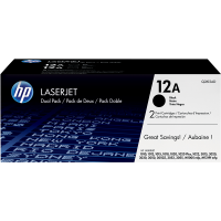 ORIGINAL HP Toner No.12A Dual Pack  (2xBlack)