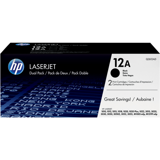 ORIGINAL HP Toner No.12A Dual Pack  (2xBlack) Tonerji in kartuše
