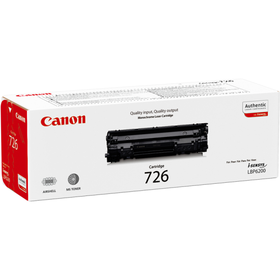 ORIGINAL Canon Toner 726  (Black) Tonerji in kartuše