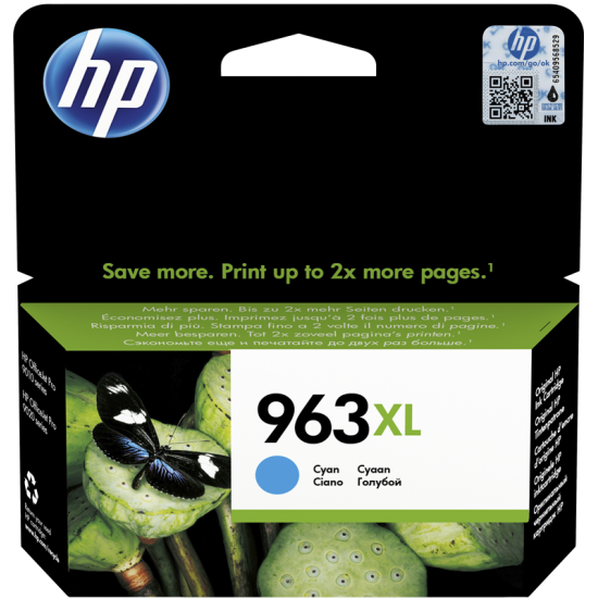 ORIGINAL HP Ink cartridge No.963XL  (Cyan) Tonerji in kartuše