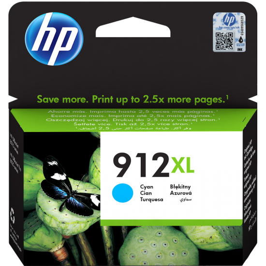 ORIGINAL HP Ink cartridge No.912XL  (Cyan) Tonerji in kartuše