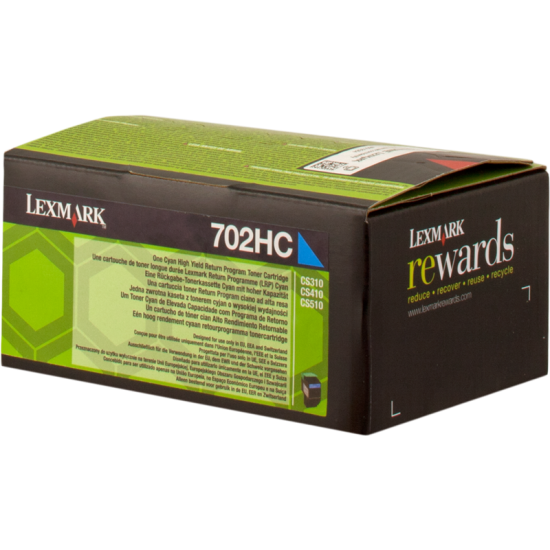 ORIGINAL Lexmark Toner 702HC CS310/410/510 cyan (3.000) Tonerji in kartuše