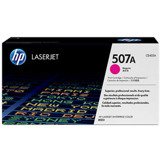 ORIGINAL HP Toner No.507A (Magenta) Tonerji in kartuše ORIGINAL HP Toner No.507A (Magenta) Tonerji in kartuše