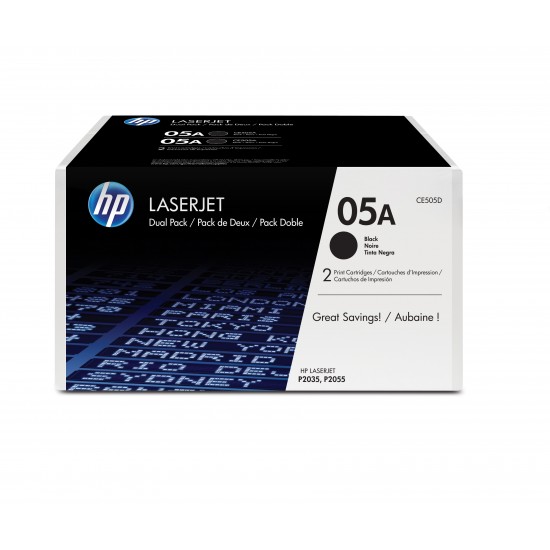 ORIGINAL HP Toner No.05A double pack  (2x Black) Tonerji in kartuše