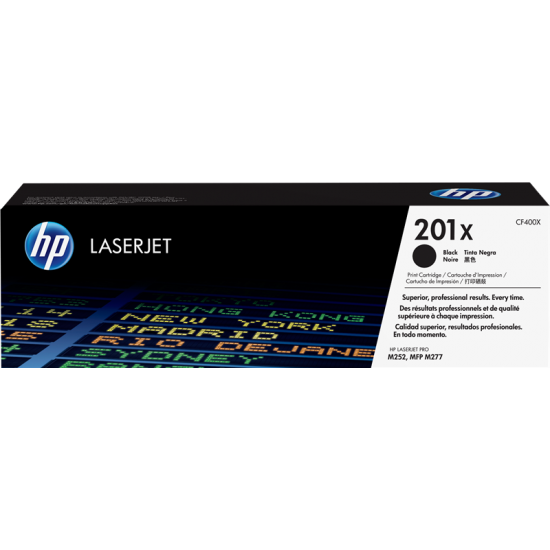 ORIGINAL HP Toner No.201X Color LaserJet Pro M252/MFP M277 (Black) Tonerji in kartuše