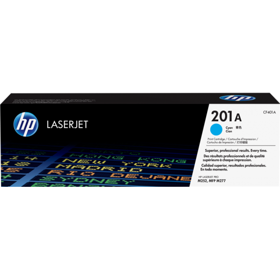 ORIGINAL HP Toner No.201A Color LaserJet Pro M252/MFP M277 (Cyan) Tonerji in kartuše