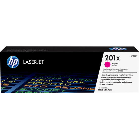 ORIGINAL HP Toner No.201X Color LaserJet Pro M252/MFP M277 (Magenta) Tonerji in kartuše