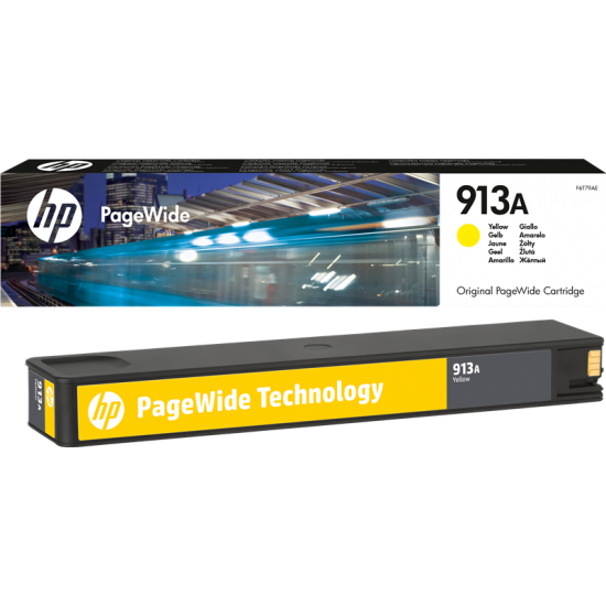 ORIGINAL HP Ink cartr. No.913A Yellow PageWide Pro 352/377/452/477 (3.000) Tonerji in kartuše