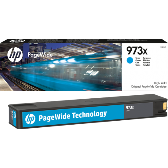 ORIGINAL HP Ink cartr. No.973X Cyan PageWide Pro 452/477 (7.000) Tonerji in kartuše