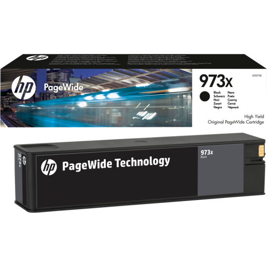 ORIGINAL HP Ink cartr. No.973X Black PageWide Pro 452/477 (10.000) Tonerji in kartuše