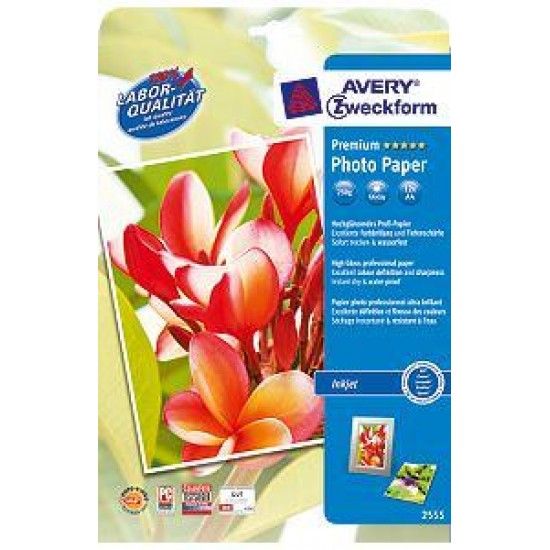 Foto papir Inkjet AVERY 2482-20,  A4 Pisarniški material