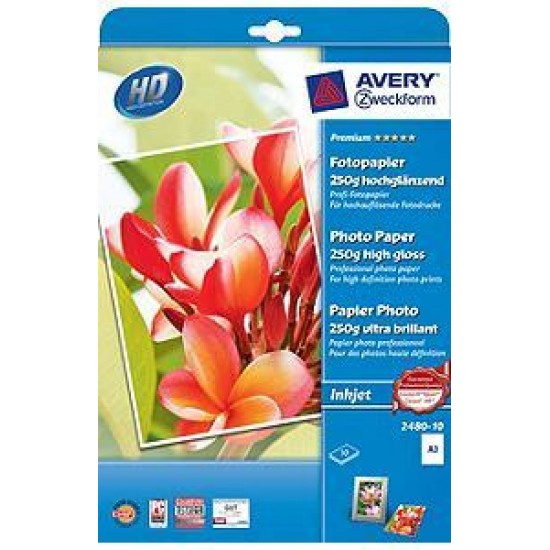 Foto papir Inkjet AVERY 2559-20,   A4 Pisarniški material