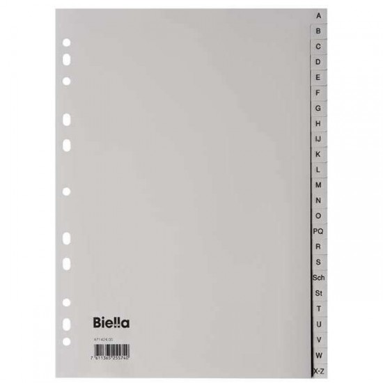 Register BIELLA A4, od A - Ž, PP Pisarniški material
