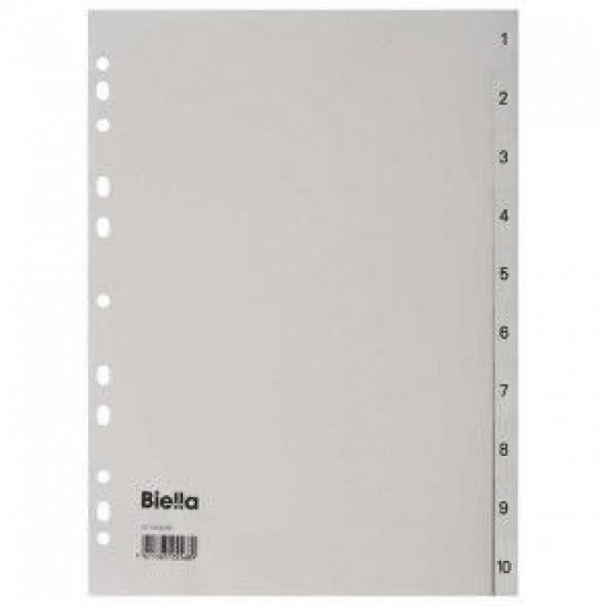 Register BIELLA A4, 10-delni, PP Pisarniški material