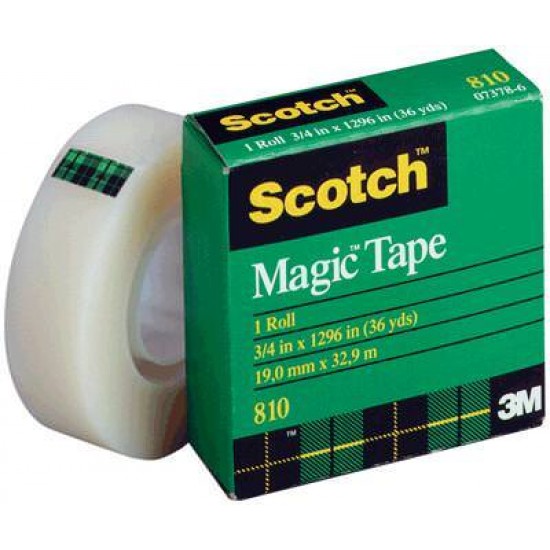 Selotejp SCOTCH MAGIC  3M - nevidni  (19x33) Pisarniški material