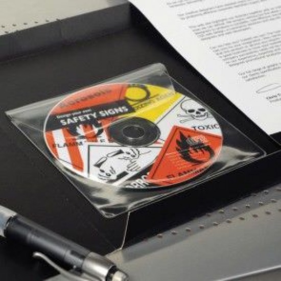 Samolepilni žepki s klapo za CD/DVD  3L,     1/10 Pisarniški material