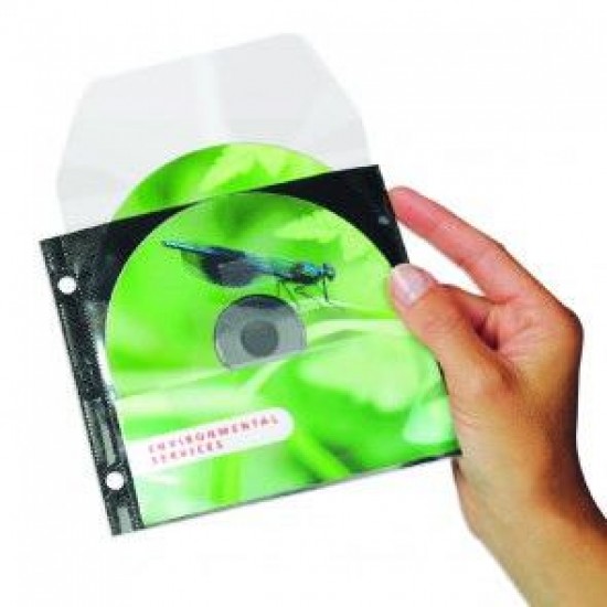 Ovitek s perforacijo in klapo za CD/DVD  3L ,    1/25 Pisarniški material
