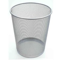 Koš za smeti  mrežast  -  srebrn