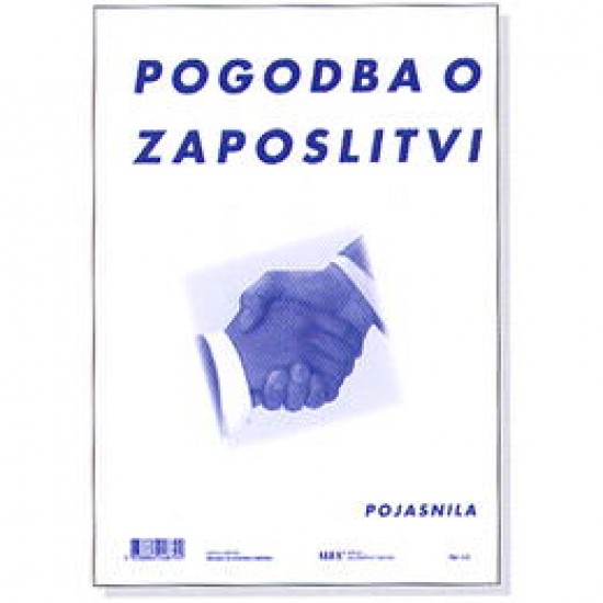 Obrazec ALEA  5,9  - pogodba pojasnilo A4 Pisarniški material