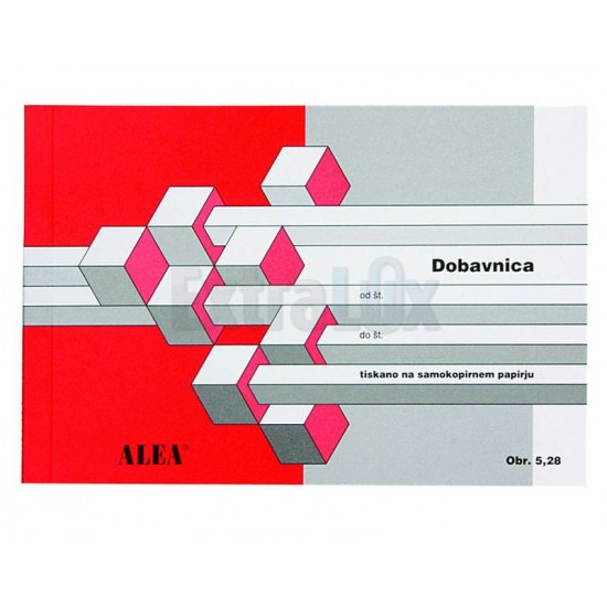 Obrazec ALEA  5,28  -  dobavnica Pisarniški material