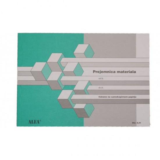 Obrazec ALEA  6,41  -  prejemnica materiala  A5 Pisarniški material