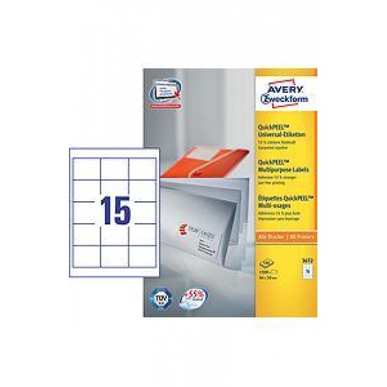 ZWECKFORM  nalepke 3672 (dim.64x50) Pisarniški material