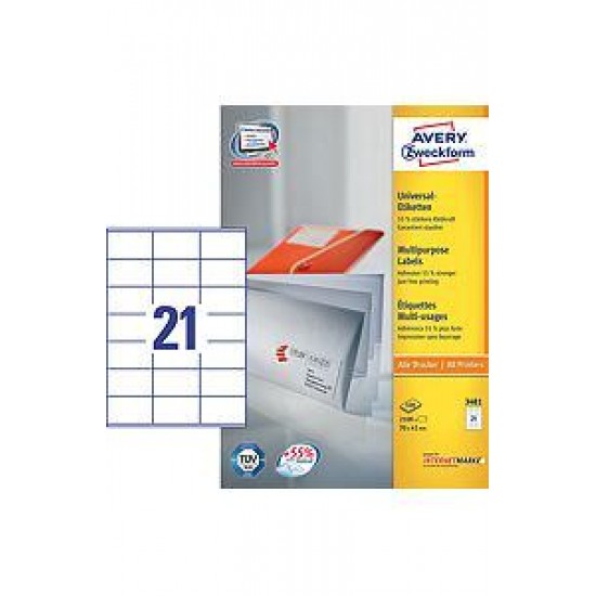 ZWECKFORM  nalepke 3481 (dim.70x41) Pisarniški material