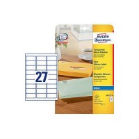 Transparentne etikete za naslove AVERY J4721-25 (dim.63,5x29,6)
