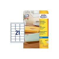 Transparentne etikete za naslove AVERY J8560-25 (dim.63,5x38,1)