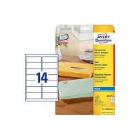 Transparentne etikete za naslove AVERY J8563-25 (dim.99,1x38,1)